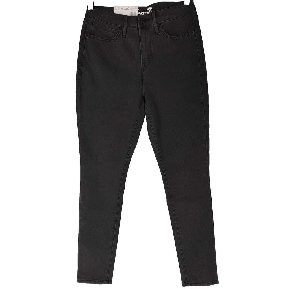 Seven7 Women's Skinny Jean Size 4 Black High Riseâ 5 Pocket Design